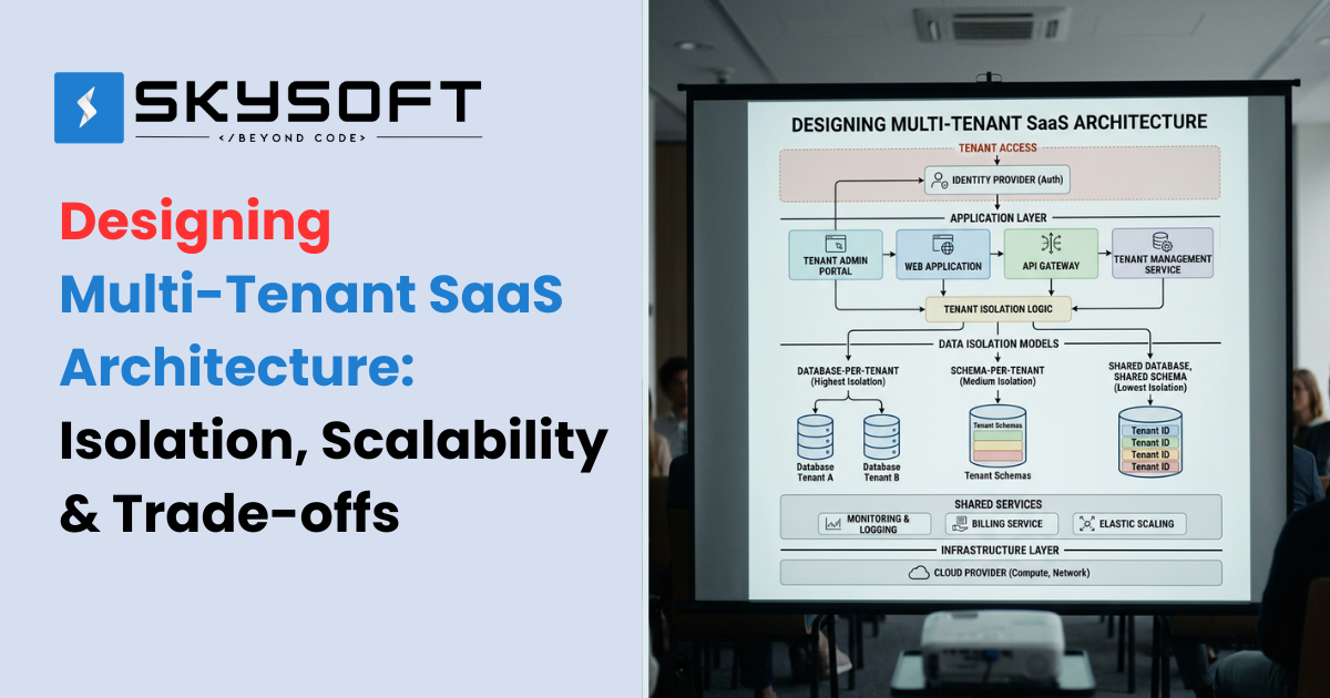 Designing Multi-Tenant SaaS Architecture: Isolation, Scalability & Trade-offs